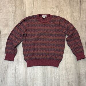 Vintage Tricots St. Raphael basket weave wool sweater - women’s small